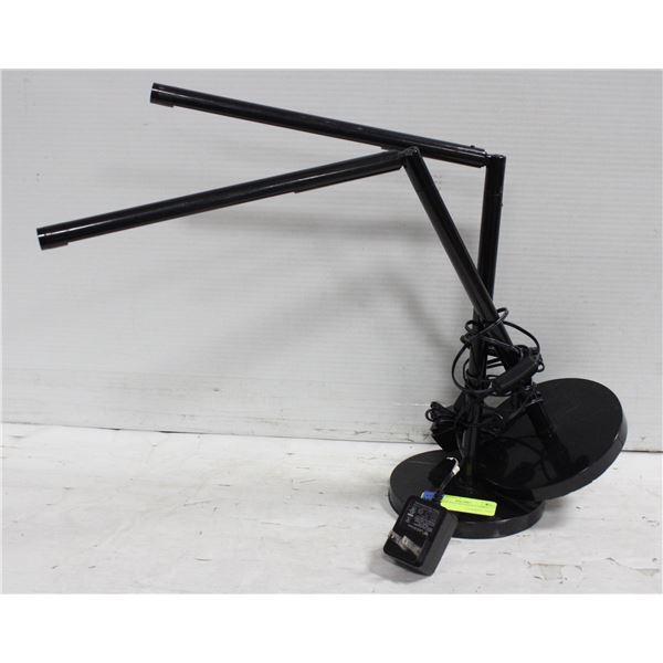 (2) BLACK LED BEDSIDE LAMPS