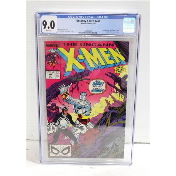 MARVEL UNCANNY X-MEN 248 CGC COMIC, 1ST JIM LEE