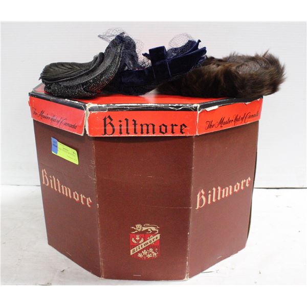 BILTMORE OLD HAT BOX WITH LADIES