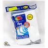Image 1 : WHITE CREW SOCKS 12-16 SIZE 6-PACK FRUIT OF