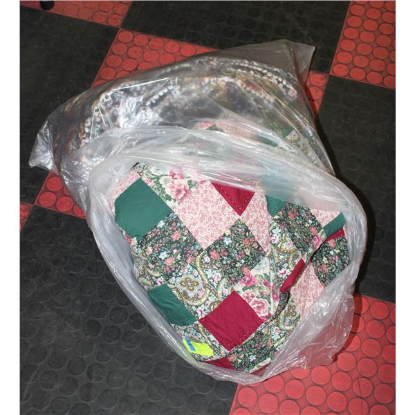 ESTATE HANDMADE QUILT PATCHWORK