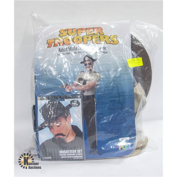 ADULT STATE TROOPER COSTUME SET IN BAG-ESTATE