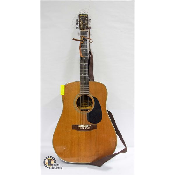 ESTATE VINTAGE YAMAKI GUITAR WITH HARD SHELL