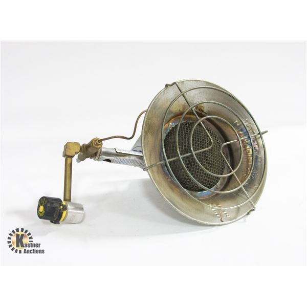 MR. HEATER PROPANE HEATER, ATTACHES TO A LARGE