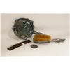Image 1 : ANTIQUE BRUSH, COMB, MIRROR