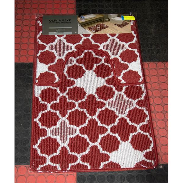 SET OF 2 OLIVIA FAYE BATHMATS