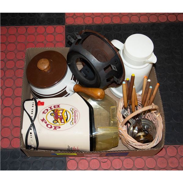 BUNDLE WITH COMPLETE FONDUE SET,