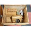 Image 1 : WOOD CRATE FILLED W/VARIOUS SIZE PNEUMATIC NAILS