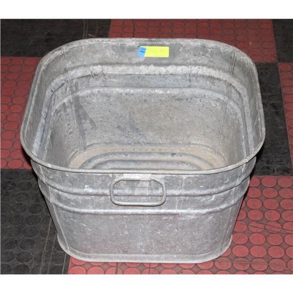 GALVINIZED WASH TUB