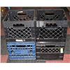 LOT OF 4 STORAGE CRATES