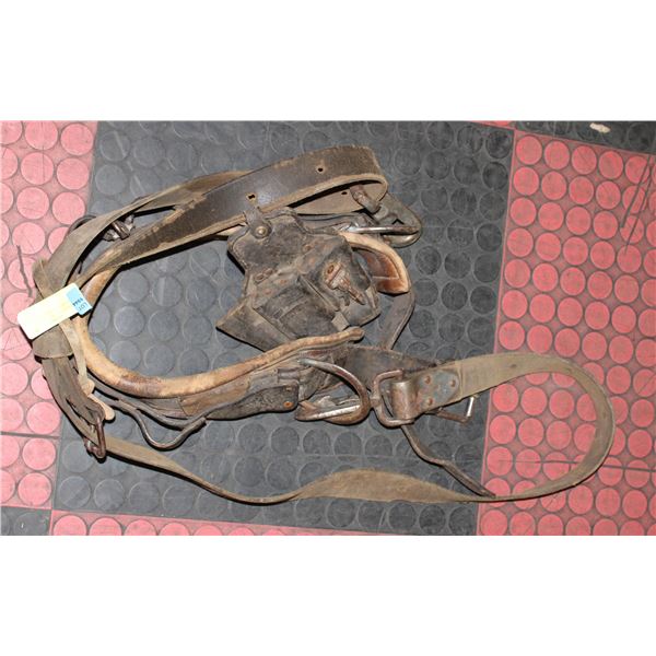WEBBING HARNESS VINTAGE IRONWORKER LEATHER