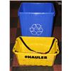 Image 1 : RECYCLE BIN & PLASTIC SHOPPING BIN