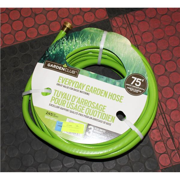 NEW GARDEN CLUB 75FT GARDEN HOSE