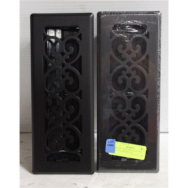 PACK OF 2 DECOR GRATES 3X10 INCHES LOW PROFILE