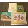Image 1 : KIDS THEMED 4 PIECES WALL HANGINGS