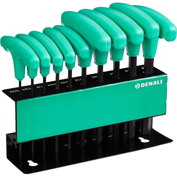 NEW DENALI METRIC HEX KEY 10PC T HANDLE SET