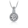 Image 1 : 2 CT GRA CERTIFIED MOISSANITE 925 SILVER NECKLACE