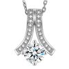 1 CT GRA CERTIFIED MOISSANITE 925 SILVER NECKLACE