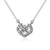 1 CT GRA CERTIFIED MOISSANITE 925 SILVER NECKLACE