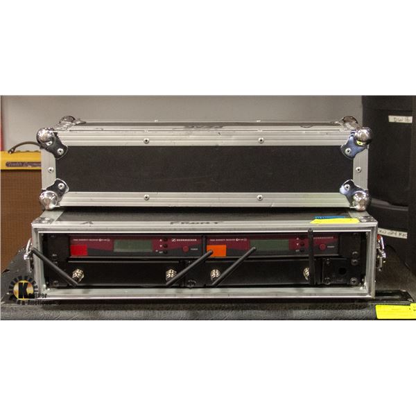 BAILIFF SEIZED: RACK WITH 2X SENNHEISER RECEIVERS