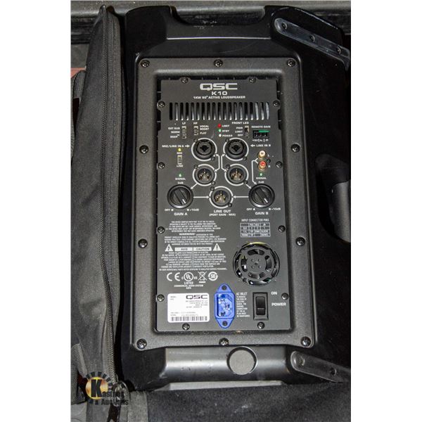 BAILIFF SEIZED: QSC K10 ACTIVE 2 WAY LOUDSPEAKER
