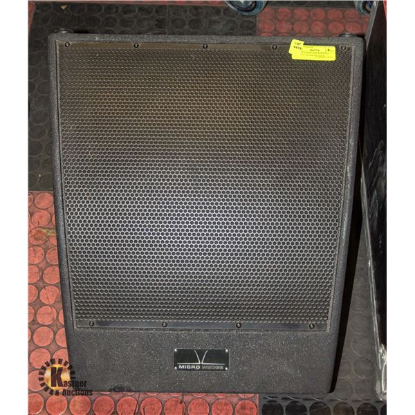 BAILIFF SEIZED: MICROWEDGE MW15 15" FLOOR SPEAKER