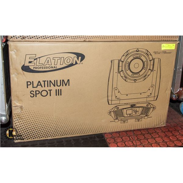 BAILIFF SEIZED: ELATION PROFESSIONAL PLATINUM
