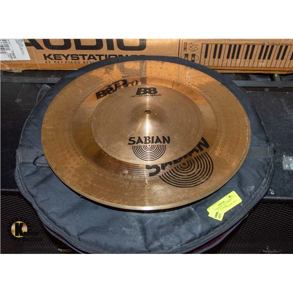 BAILIFF SEIZED: 3PC SABIAN CYMBALS; 18" B8 PRO