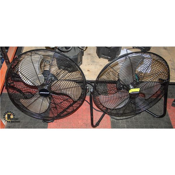BAILIFF SEIZED: 2- MASTERCRAFT FLOOR FANS