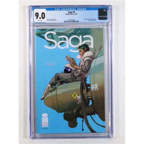 IMAGE COMICS SAGA ISSUE #8 GGC GRADED 9.0 COMIC