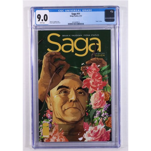 IMAGE COMICS SAGA ISSUE #11 GGC GRADED 9.0 COMIC