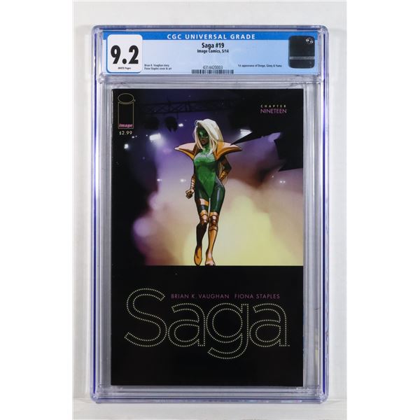 IMAGE COMICS SAGA ISSUE #19 GGC GRADED 9.2 COMIC