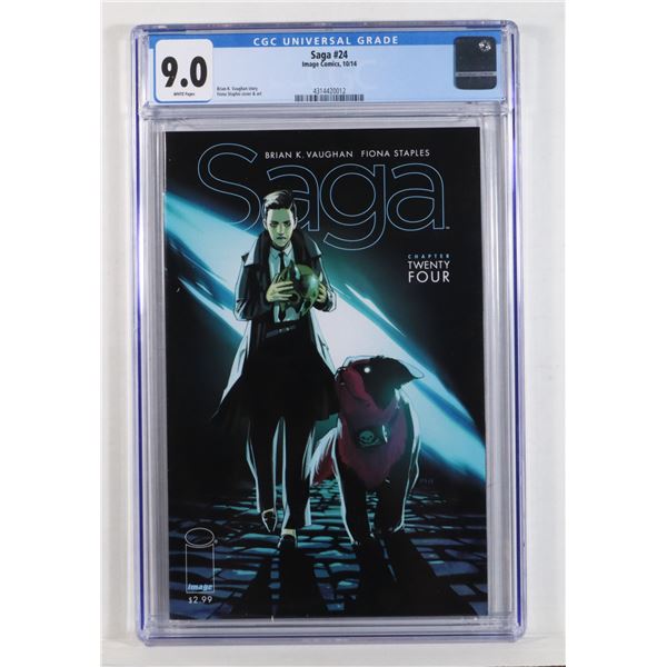 IMAGE COMICS SAGA ISSUE #24 GGC GRADED 9.0 COMIC