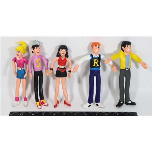 VINTAGE 1989 ARCHIE AND FRIENDS BENDABLE FIGURES