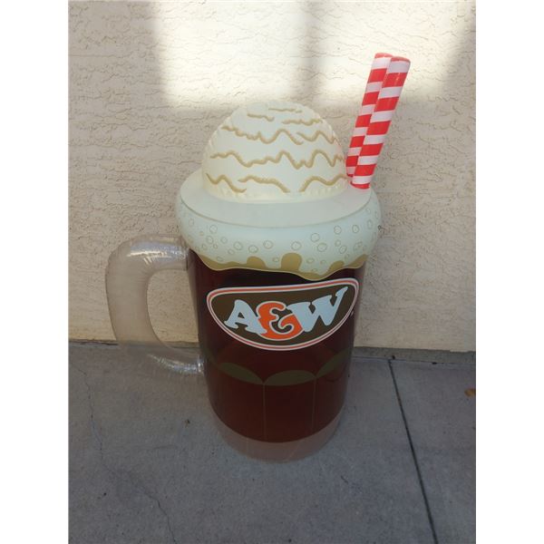 LARGE A&W ROOT BEER  INFLATABLE ADVERTISING DISPLAY