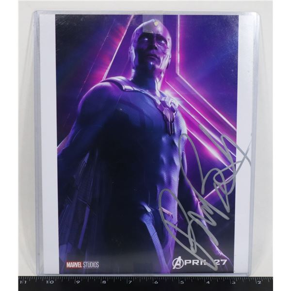 PAUL BETTANY AUTOGRAPHED 8" X 10" PICTURE