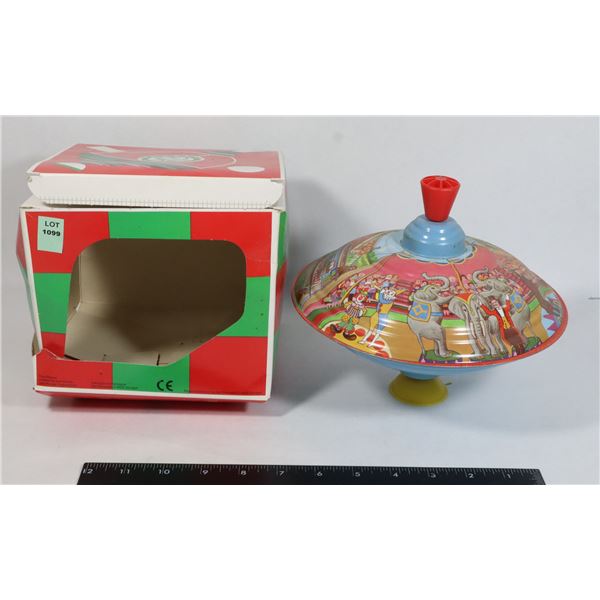 MADE IN GERMANY TIN TOY TOP IN ORIGINAL BOX