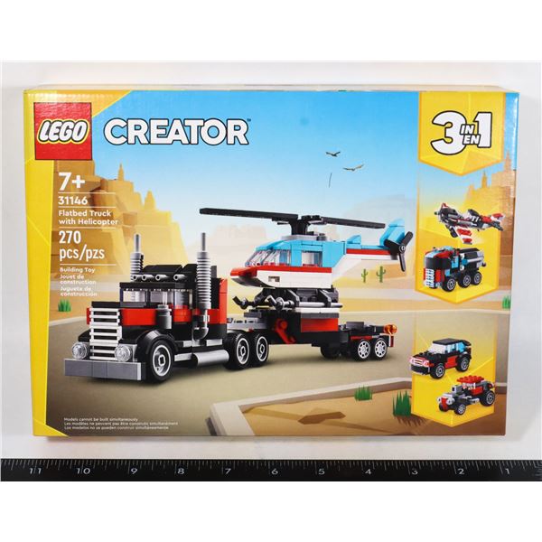NEW LEGO CREATOR 3 IN 1 FLATBED TRUCK WITH