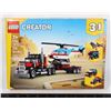 Image 1 : NEW LEGO CREATOR 3 IN 1 FLATBED TRUCK WITH