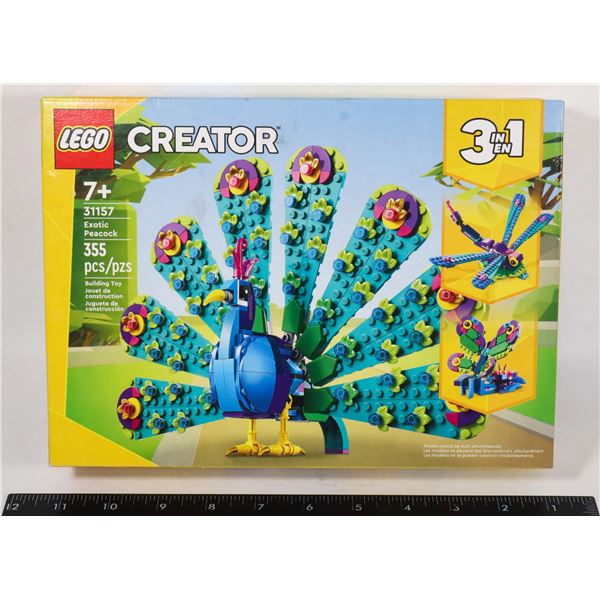 NEW LEGO CREATOR 3 IN 1 EXOTIC PEACOCK