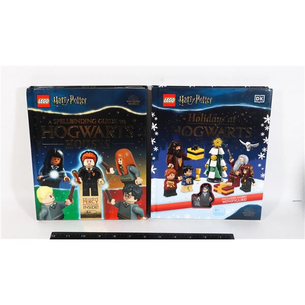 TWO LEGO HARRY POTTER HARDCOVER BOOKS WITH