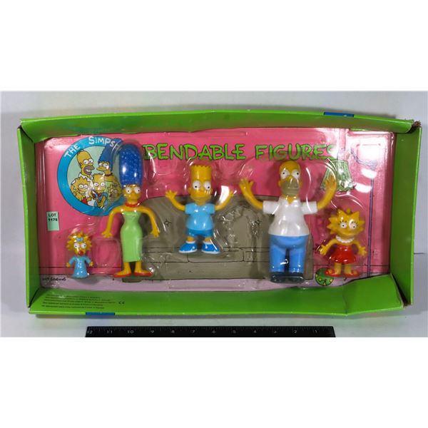 THE SIMPSONS BENDABLE FIGURES SET IN BOX