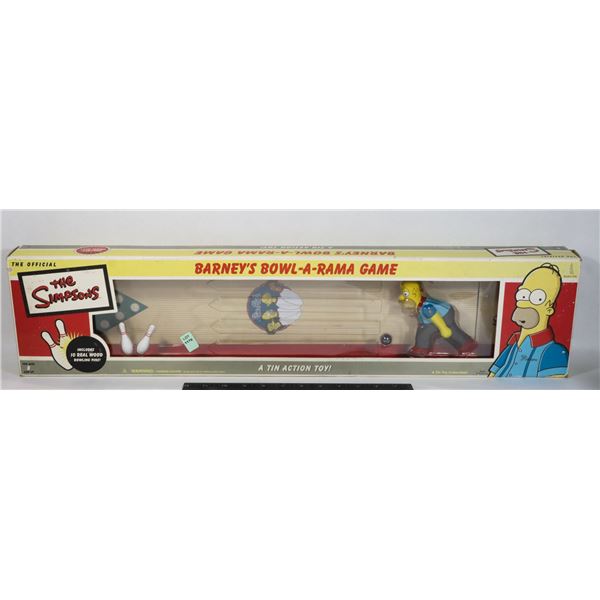 THE SIMPSONS BARNEY'S BOWL-A-RAMA GAME