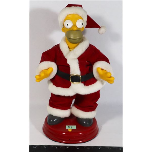 THE SIMPSONS DANCING CHRISTMAS HOMER FIGURE