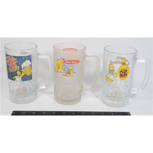 LOT OF SIMPSONS BEER MUGS