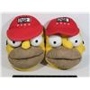 Image 1 : THE SIMPSONS HOMERS HEAD DUFF BEER HAT SLIPPERS