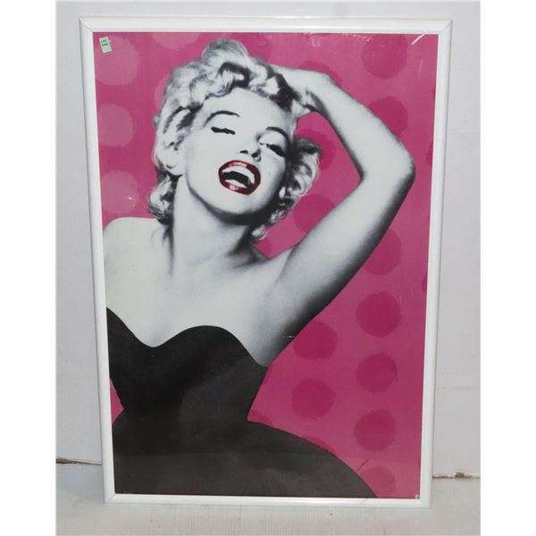FRAMED MARYLIN MONROE POSTER