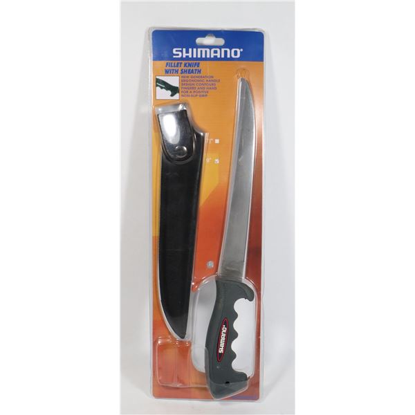 NEW SHIMANO 9" FILLET KNIFE WITH SHEATH