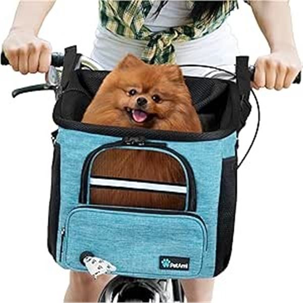 PETAMI DOG BIKE BASKET, CAN BE WORN AS A BACKPACK