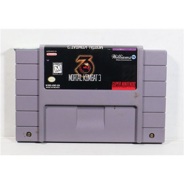 AUTHENTIC SUPER NINTENDO GAME: MORTAL KOMBAT 3